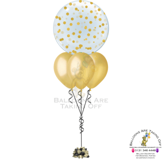 4's - 24" Confetti Bubble & 3 Latex