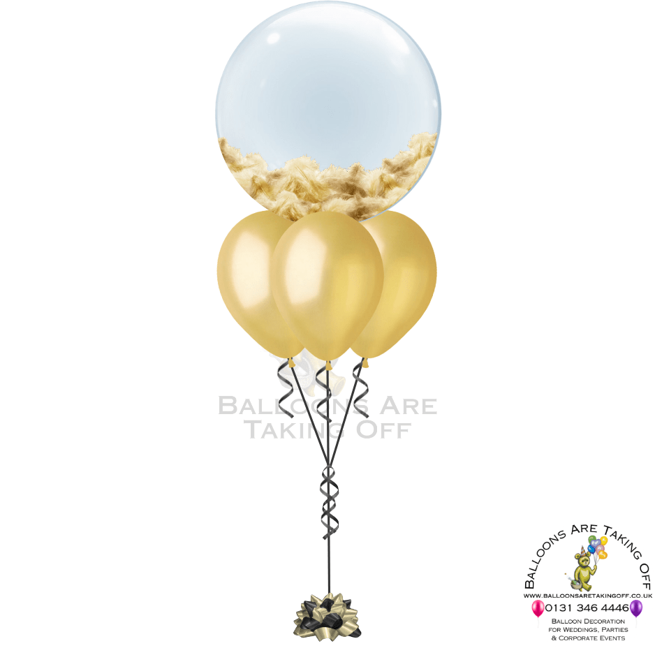 4's - 24" Feather Bubble & 3 Latex