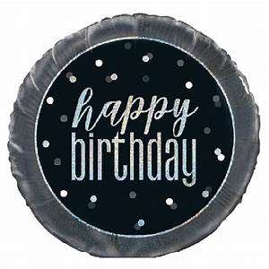 18" Bday Glitz Black