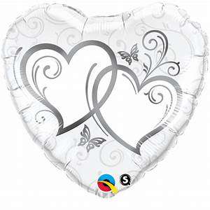 18" Entwined Hearts Silver
