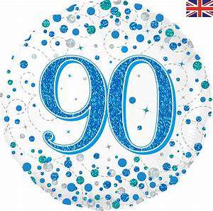 18" .90th Birthday Fizz Blue