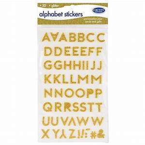 Alphabet Stickers Gold