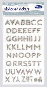 Alphabet Stickers Silver