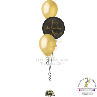 3's - 18" Foil & 2 Latex (Personalised Foil)