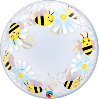 24" Deco Bubble Bees & Daisies