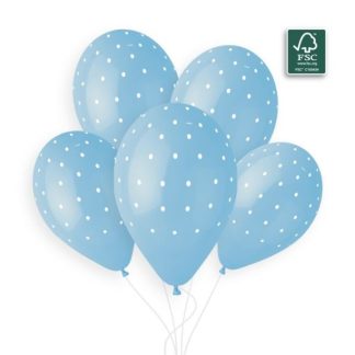 11" Polka Dots Blue