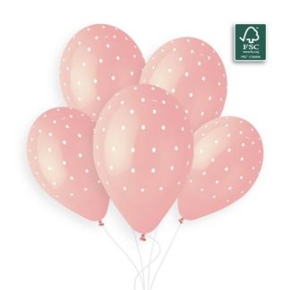 11" Polka Dots Pink