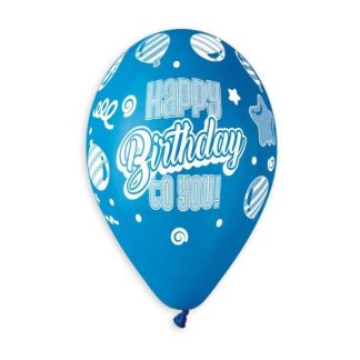 11" Birthday Balloons Royal Blue